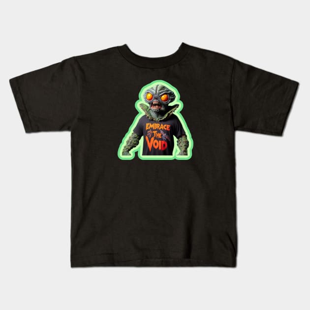 Embrace the void Kids T-Shirt by Dead Galaxy